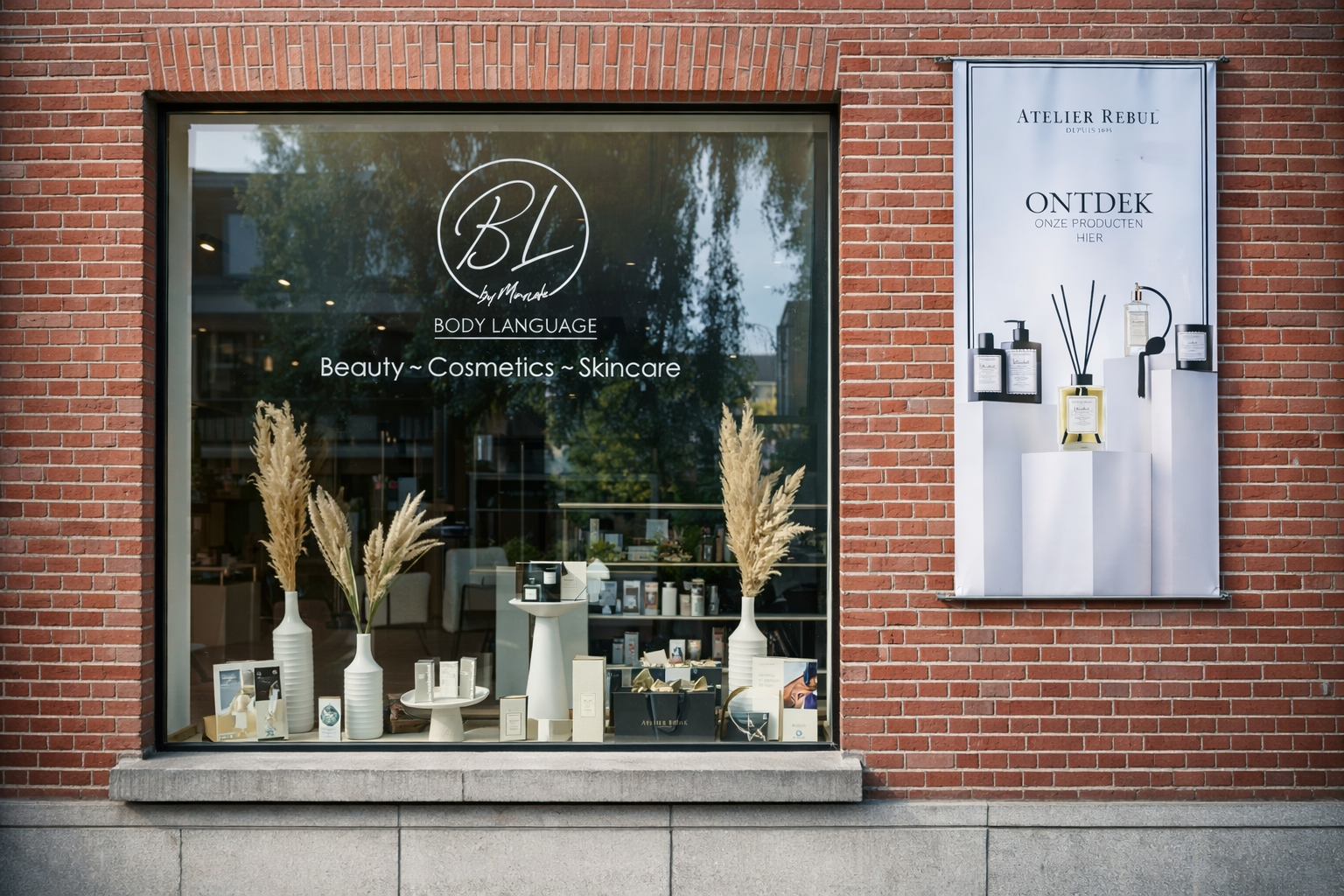 Buitenkant van de salon